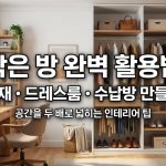 작은 방 활용법 — 서재·드레스룸·수납방 만들기